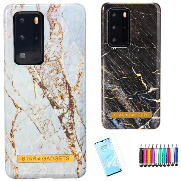 Huawei P40 Pro - Skal / Skydd / Marmor Black