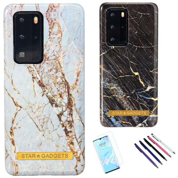 Huawei P40 Pro - Skal / Skydd / Marmor Black
