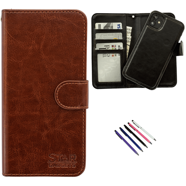 iPhone 11 - Läderfodral / Skydd Brown