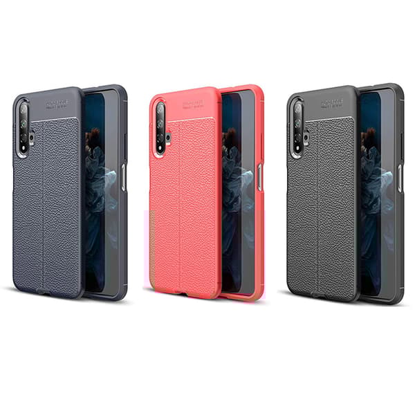 Kraftfullt Litchi Skal - Huawei Nova 5T