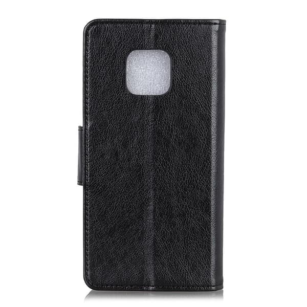 Kuvioitu jaettu lompakkokotelo Xiaomi Redmi Note 9 Prolle - Musta
