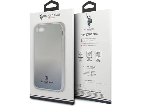 Deksel US Polo Assn US Polo USHCI8TRDGLB iPhone 7/8/SE 2020 Blue/Blue Gradient Pattern Collection