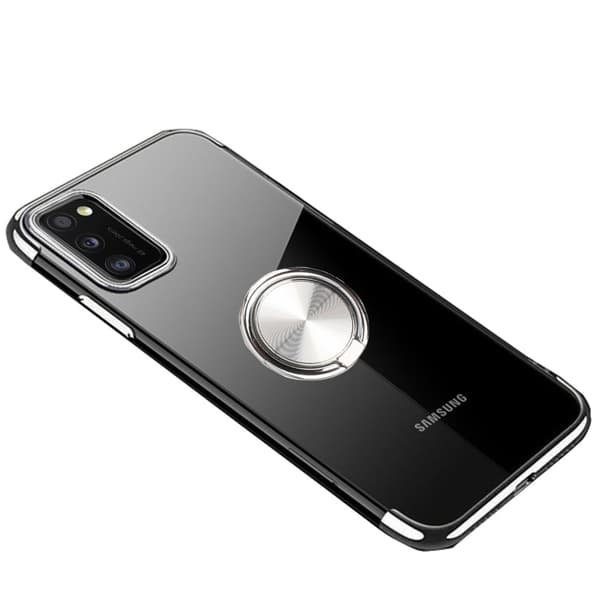 Samsung Galaxy A41 - Effektfullt Skal med Ringhållare FLOVEME Silver Silver