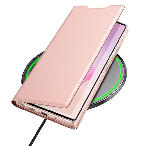 Dux Ducis Skin Pro Läderfodral Galaxy Note 20 Ultra Rosa