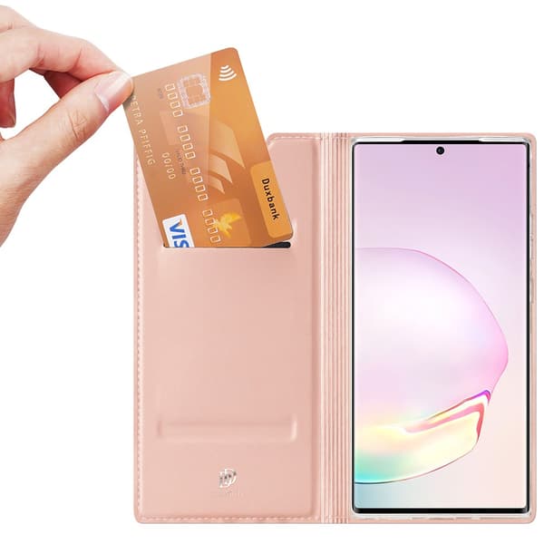 Dux Ducis Skin Pro Läderfodral Galaxy Note 20 Ultra Rosa