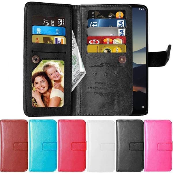 Dobbeltflip Flexi 9-kort Nokia 5.3 : farve - sort