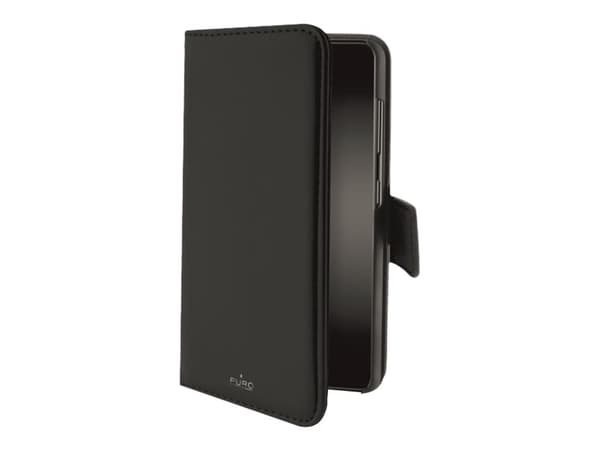 PURO Eco-leather - Lommebok for mobiltelefon - økolær - svart - for Samsung Galaxy A21s