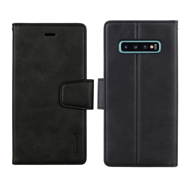 Elegant Plånboksfodral 2 i 1 - Samsung Galaxy S10 Svart