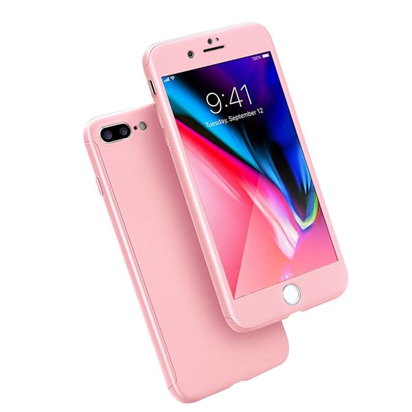 Stilsäkert Dubbelskal - iPhone 8 Plus Roséguld