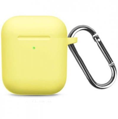 Airpods 1 & 2 Silikon Skyddsfodral - Gul Vår