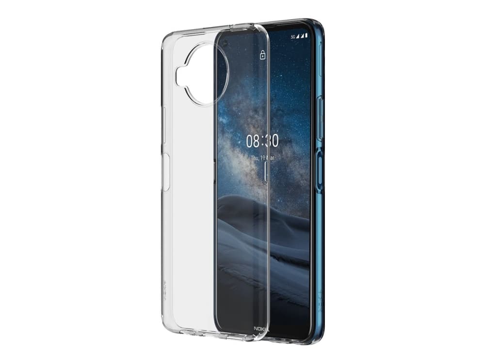 Nokia Clear Case - Baksidesskydd för mobiltelefon - termoplastisk polyuretan (TPU) - transparent - för Nokia 8.3 5G