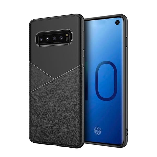 Samsung Galaxy S10e - Leman Skyddsskal med L�derdesign