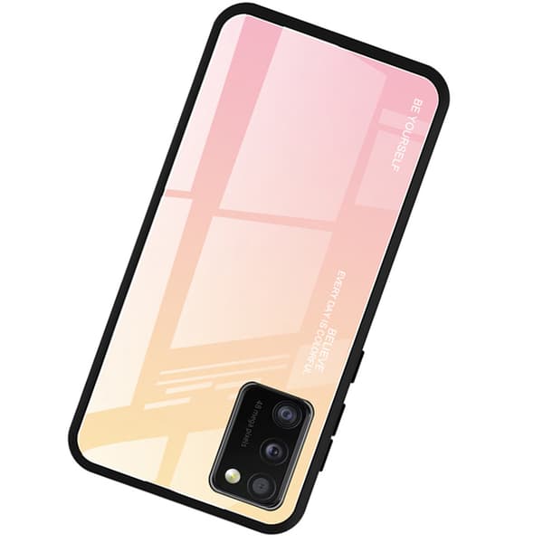 Samsung Galaxy A41 - Stöttåligt Skal Rosa