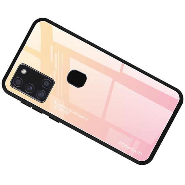 Skyddsskal - Samsung Galaxy A21S Rosa Rosa
