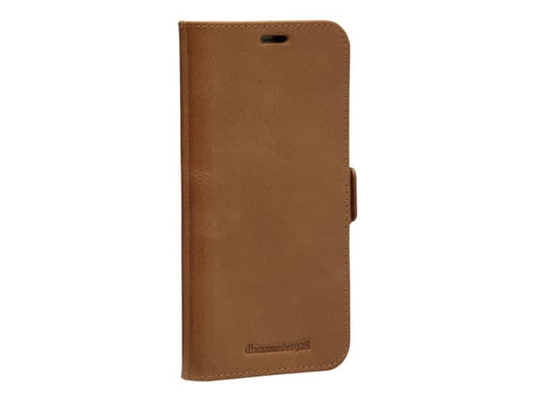 dbramante1928 Lynge - Vikbart fodral för mobiltelefon - narvat läder - tan - för Apple iPhone 12, 12 Pro