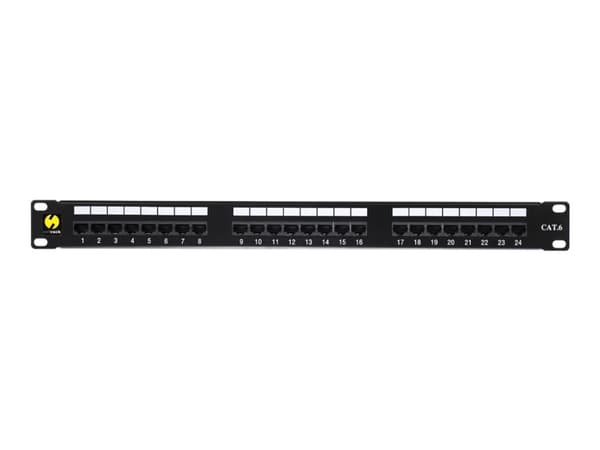 Netrack - Koblingspanel - rackmonterbar - CAT 6 - UTP - RJ-45 X 24 - 19"