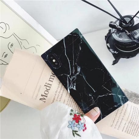iPhone XS Max Stilfuld Marble Shell Square