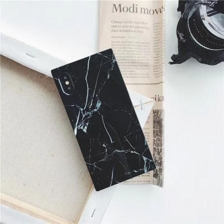 iPhone XS Max Stilfuld Marble Shell Square
