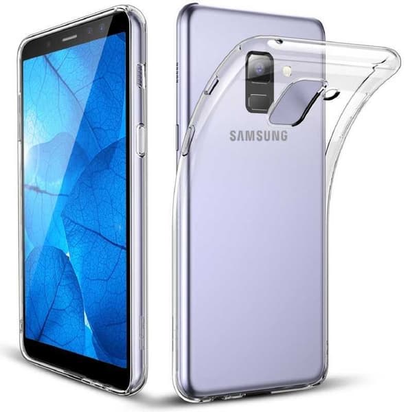 Samsung A8 2018 Stötdämpande Silikon Skal Simple® Transparent