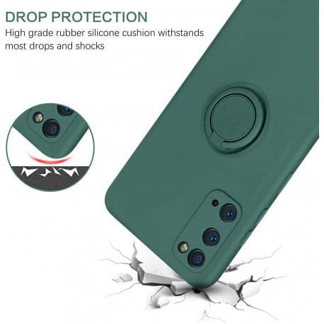 Samsung S20 Ultra Shockproof Cover med Ring Holder CamShield