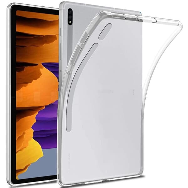 Silikonikotelo läpinäkyvä Samsung Galaxy Tab S7