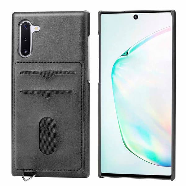 Samsung Galaxy Note10 - Praktiskt Skal med Kortfack (LEMAN)