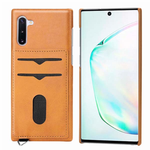 Samsung Galaxy Note10 - Praktiskt Skal med Kortfack (LEMAN)