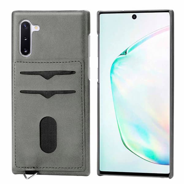 Samsung Galaxy Note10 - Praktiskt Skal med Kortfack (LEMAN)