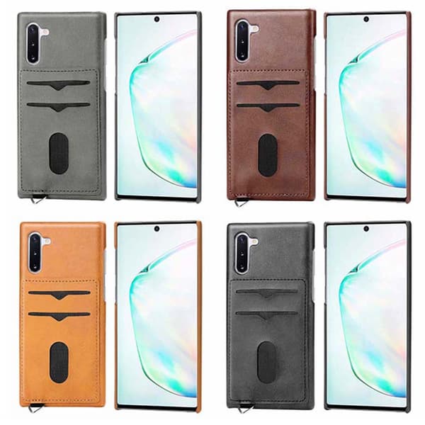 Samsung Galaxy Note10 - Praktiskt Skal med Kortfack (LEMAN)