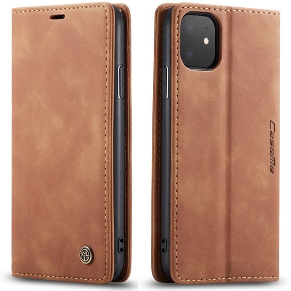 CaseMe walletcase iPhone 11 - Brown