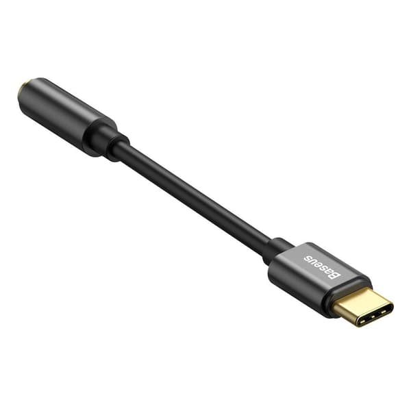 Baseus Adapter USB-C To Jack 3.5Mm Svart