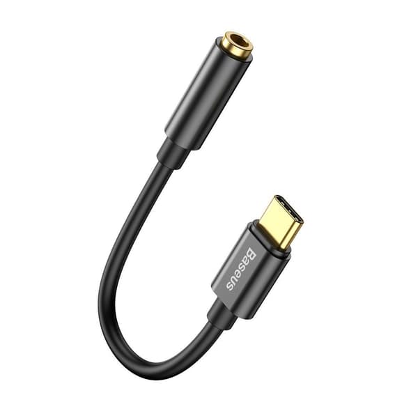 Baseus Adapter USB-C To Jack 3.5Mm Svart