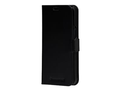 dbramante1928 Lynge - Vikbart fodral för mobiltelefon - narvat läder - svart - för Apple iPhone 12, 12 Pro
