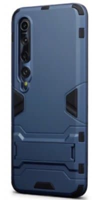 Mobilskal Xiaomi Mi 10 Armour Blå med Ställ