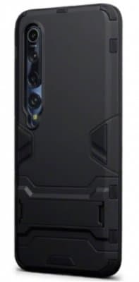 Mobilskal Xiaomi Mi 10 Armour Svart med Ställ