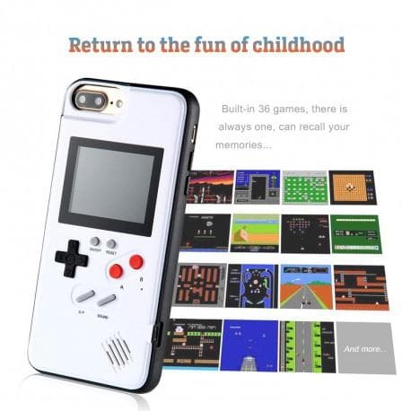 iPhone SE (2020 & 2022) Klassisk Gameboy Skal Färgskärm | 36st Små Spel