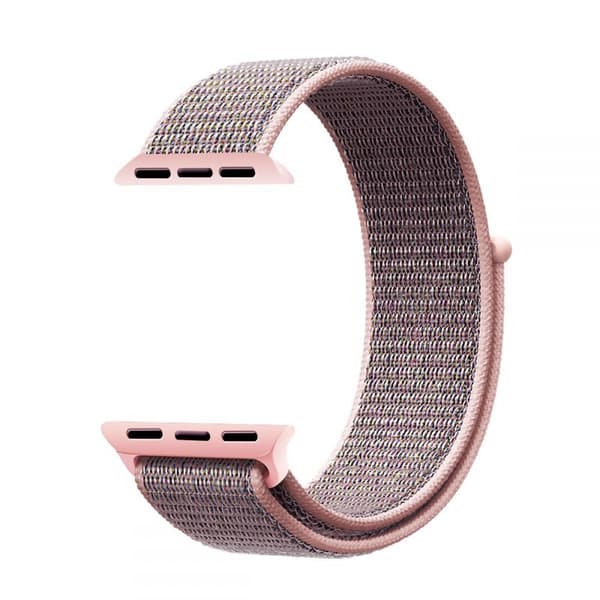 Tech-Protect Nylon Apple Watch 4/5/6/7/8/SE (38/40/41mm) - Pink Sand