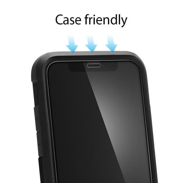 Spigen FC Härdat Glas Skärmskydd iPhone 11 Pro - Svart