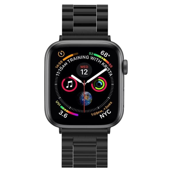 Spigen Modern Fit Band Apple Watch 4/5/6/7/8/SE/Ultra (42/44/45/49mm) - Svart