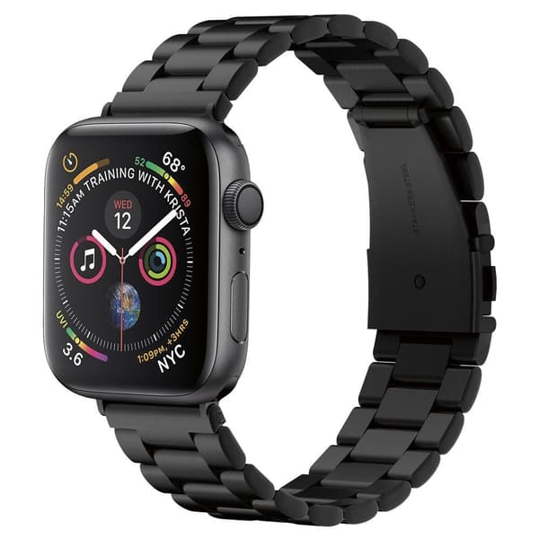 Spigen Modern Fit Band Apple Watch 4/5/6/7/8/SE/Ultra (42/44/45/49mm) - Svart