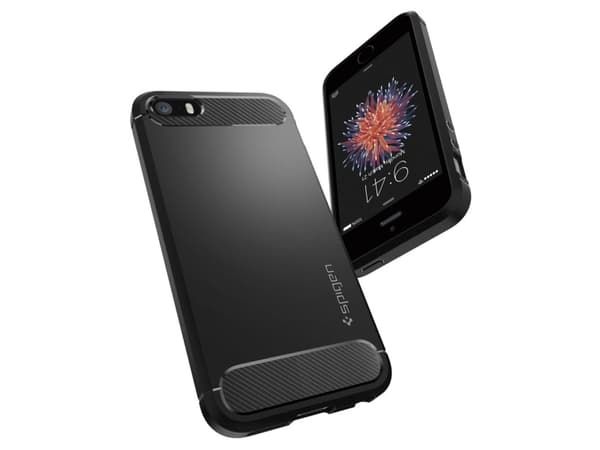 Spigen 041CS20167, Omslag, Apple, iPhone SE, Svart