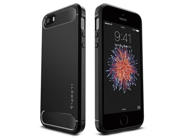 Spigen 041CS20167, Omslag, Apple, iPhone SE, Svart