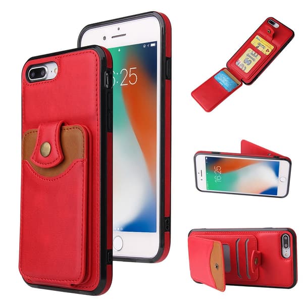 iPhone 8 Plus - Effektfullt Skal med Korthållare