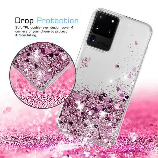 Glitre med Galaxy S20: 3D Bling Skal Case