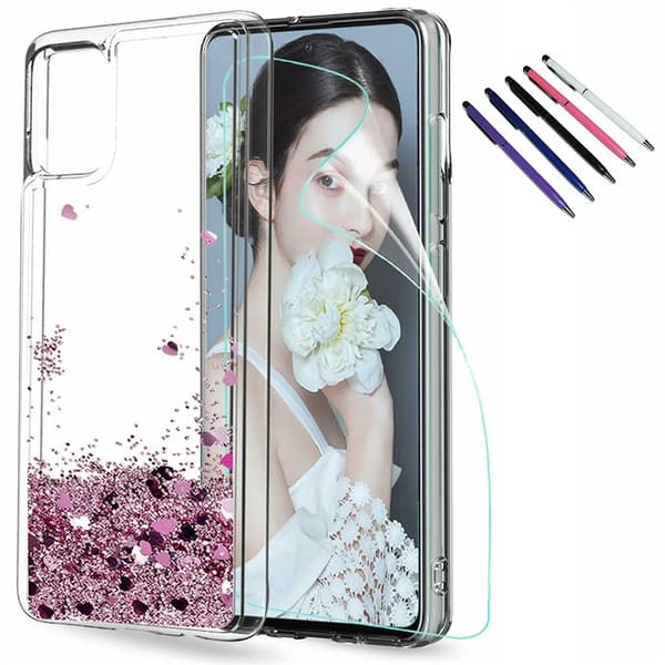 Samsung Galaxy S20 - Moving Glitter 3D Bling Cover / Beskyttelse