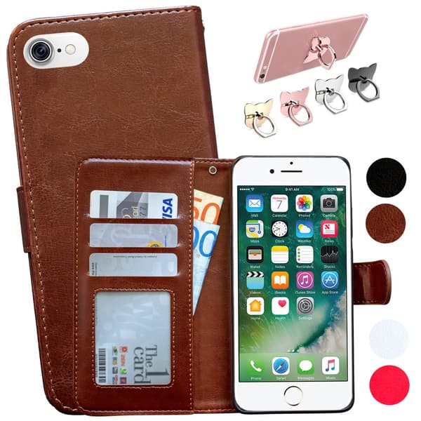 iPhone 7/8/SE (2020 & 2022) - Læder cover / Beskyttelse Pink