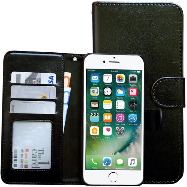 Smart tegnebogssag & Touchpenna til iPhone 7/8/SE