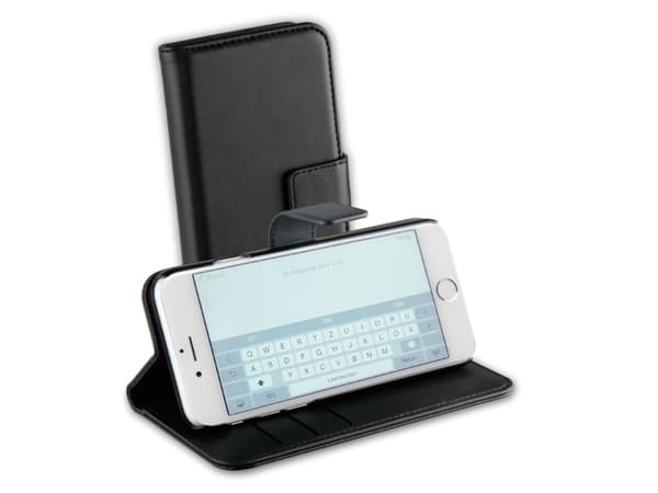 Vivanco WALLETBOOK, Lompakkokotelo, Apple, iPHONE 7/6/6S, 11,9 cm (4.7"), Musta