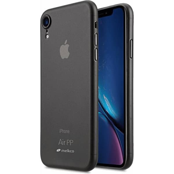 Melkco Air PP Skal iPhone XR Transparent - Svart