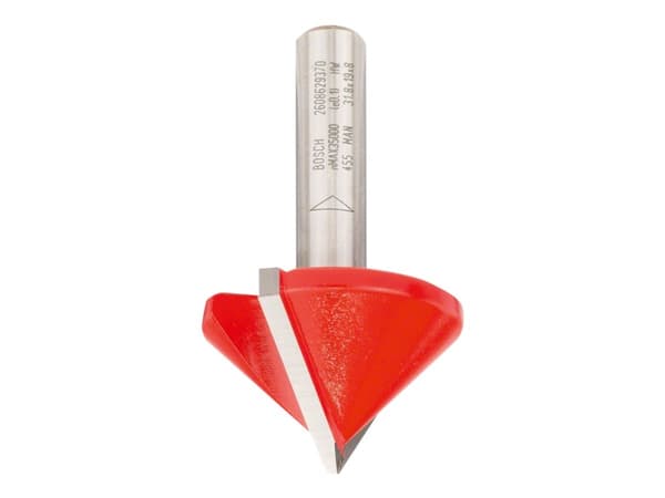 Bosch Expert for Wood - Rutertupp - for tre, heltre, løvtre, composite wood - V-Groove - 31.8 mm - lengde: 51 mm